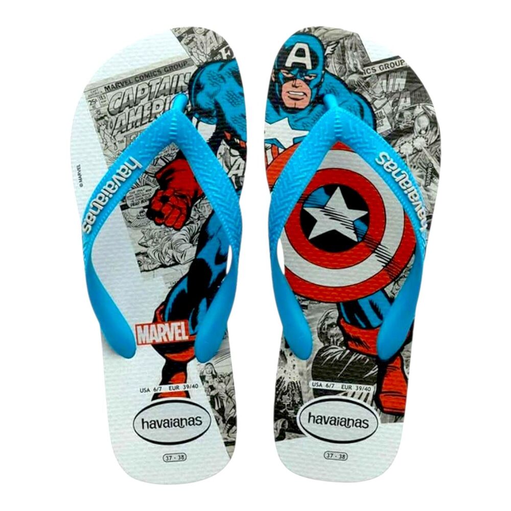 Havaianas Marvel Captain America Blue Men’s Size 13 New With Tags